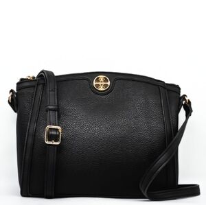 New Innes Triple Compartment Function Crossbody Bag By Nine West In Black Onyx